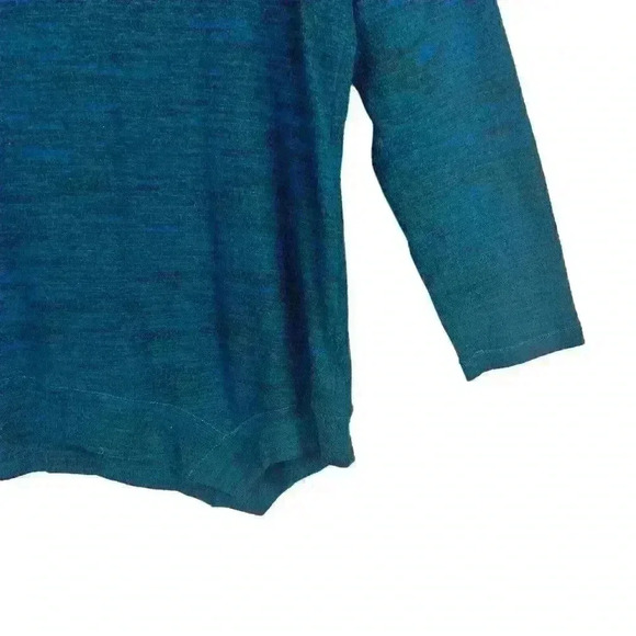 Juicy Couture Women’s Teal Pullover Embelished Sweatshirt Size Large Rhinestones - Picture 4 of 8